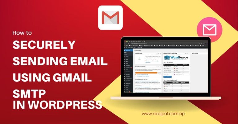 How to securely sending email using gmail SMTP in wordpress